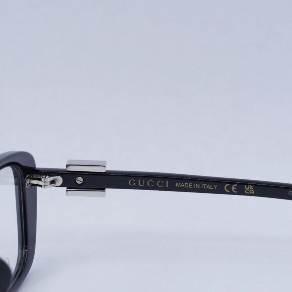 🕶️ New Gucci GG1685OK 001 Eyeglasses - Shiny Black Frame - Picture 6 of 11